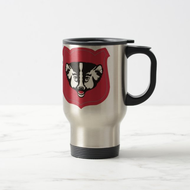 Travel mug för gradbeteckning för Wisconsin Resemugg (Höger)