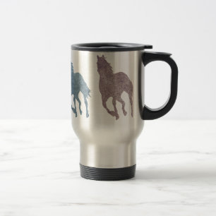 Travel mug för hästrygg för hästälskareryttar resemugg
