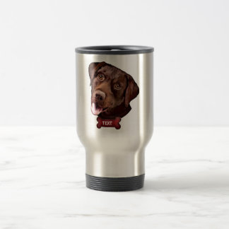 Travel mug för hund för chokladlabrador retriever resemugg