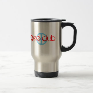 Travel mug för klubb för fredkärlekGlee Retro Resemugg
