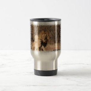 Travel mug för lejon och lejon unge resemugg