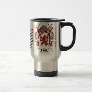 Travel mug för rävfamiljvapensköld resemugg