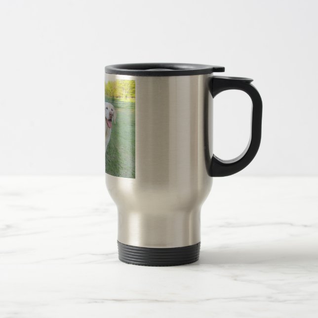 Travel mug för rostfritt stål för Labrador Resemugg (Höger)