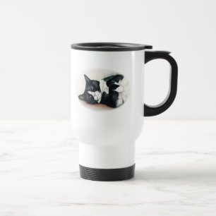 Travel mug för smokingkattkonst resemugg