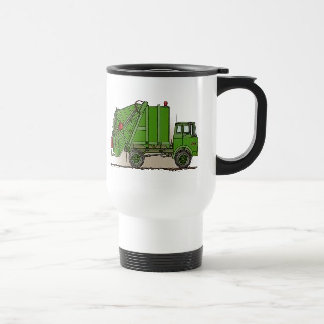 Travel mug för soporlastbilgrönt resemugg (Höger)