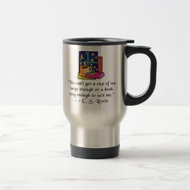 Travel mug för tea- & bokw-citationstecken - 2 resemugg (Höger)
