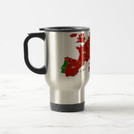 Travel mug för TeaEuropa språklig karta Resemugg