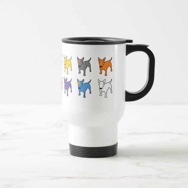 Travel mug för TJURTERRIERhund Resemugg (Höger)