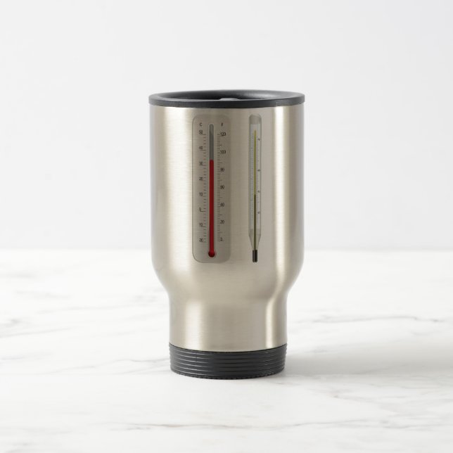 Travel mug för två termometrar resemugg (Center)