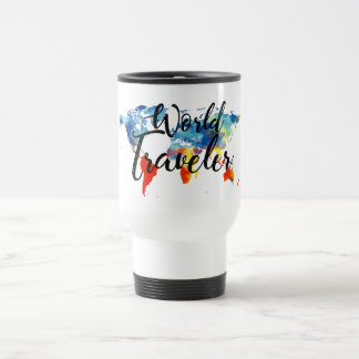 TRAVEL MUG FÖR VÄRLDSHANDELSRESANDEROSTFRITT STÅL RESEMUGG