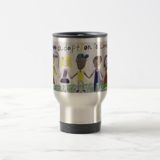 Travel mug/kopp - adoption är kärlek resemugg