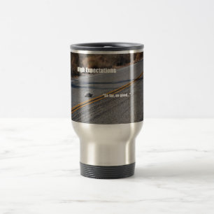 Travel mug med kickförväntningar resemugg