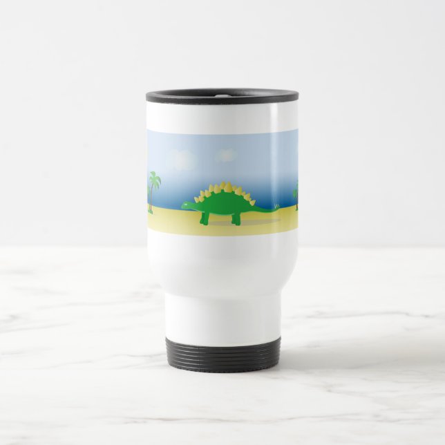 Travel mug with Stegosaurus Jascaro Graphics Resemugg (Center)
