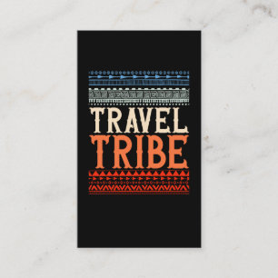 Travel Native American Art Tribe Explorer Visitkort