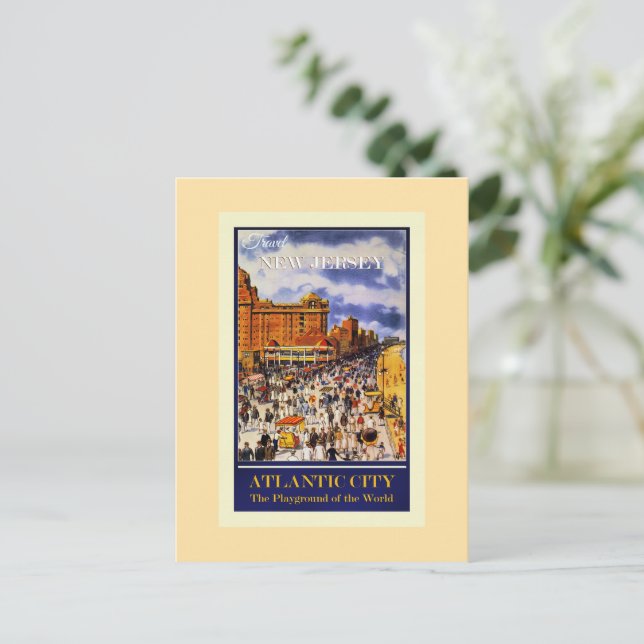 Travel New Jersey Vykort (Stående Fram)