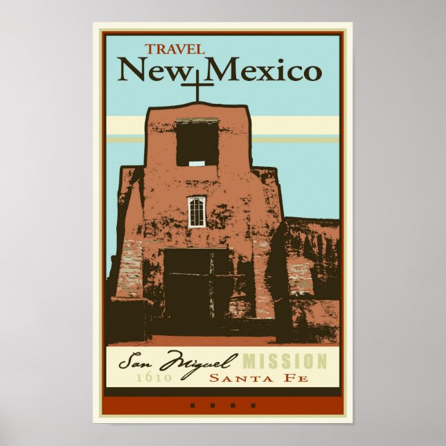 Travel New mexico Poster (Framsidan)