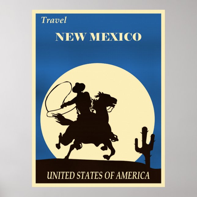 Travel New Mexico Poster (Framsidan)