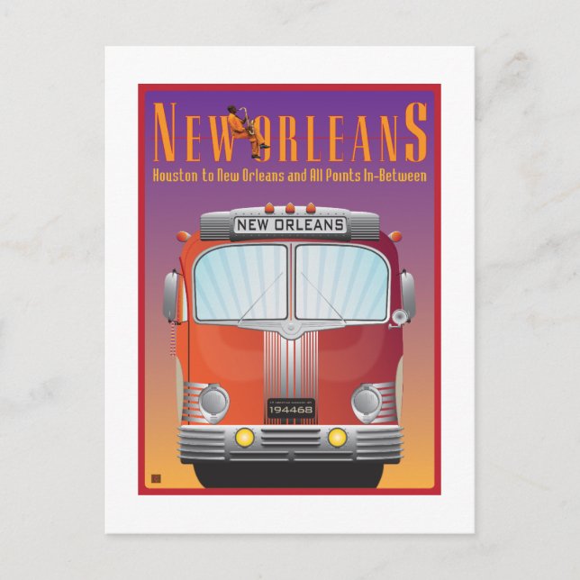 TRAVEL-New Orleans Vykort (Framsida)