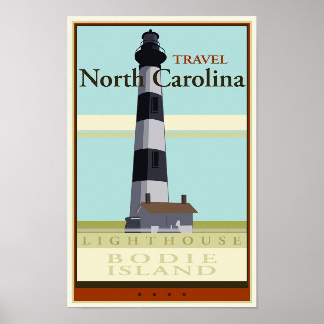 Travel North Carolina Poster (Framsidan)