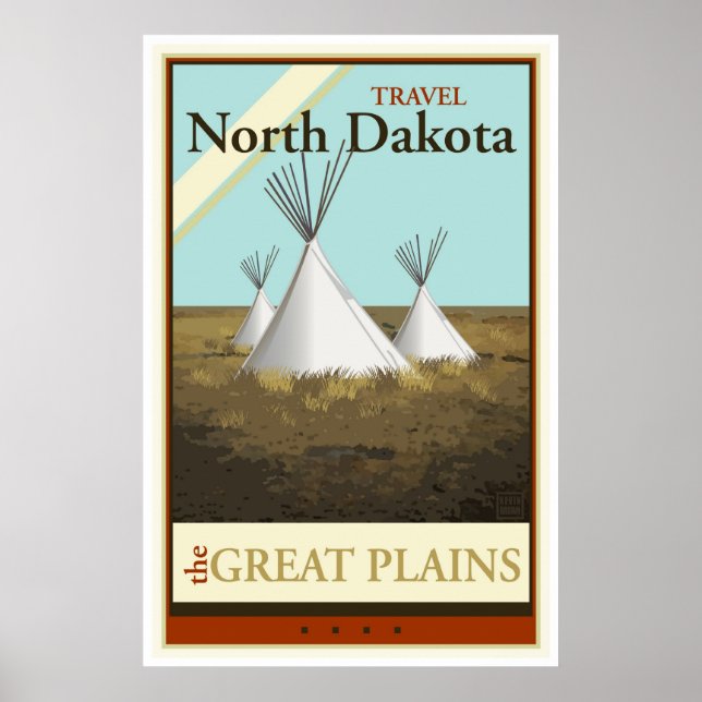 Travel North Dakota Poster (Framsidan)