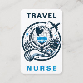 Travel Nurse RN, LVN, LPN, Caretaker Affärskort Visitkort