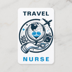Travel Nurse RN, LVN, LPN, Caretaker Affärskort Visitkort