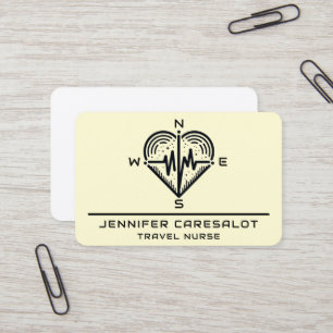 Travel Nurse RN, LVN, LPN, Caretaker Affärskort Visitkort
