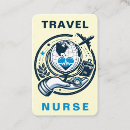 Travel Nurse RN, LVN, LPN, Caretaker Affärskort Visitkort