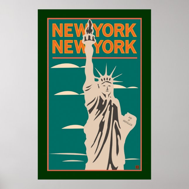 TRAVEL-NY, NY Liberty Poster (Framsidan)