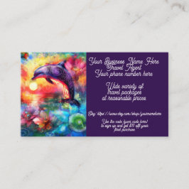 Travel Paket Agent Tropical Shop Sales Etsy Visitkort