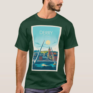 Travel Peace Bridge Derry City T Shirt