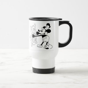 Travel/pendlare mugg har iconic Steamboat Willie