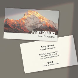 Travel Photograf Add a Photo Photography Visitkort