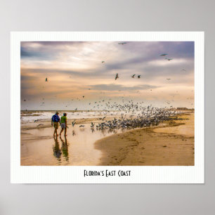 Travel Photography: Floridas Öster Kusten Beach Poster