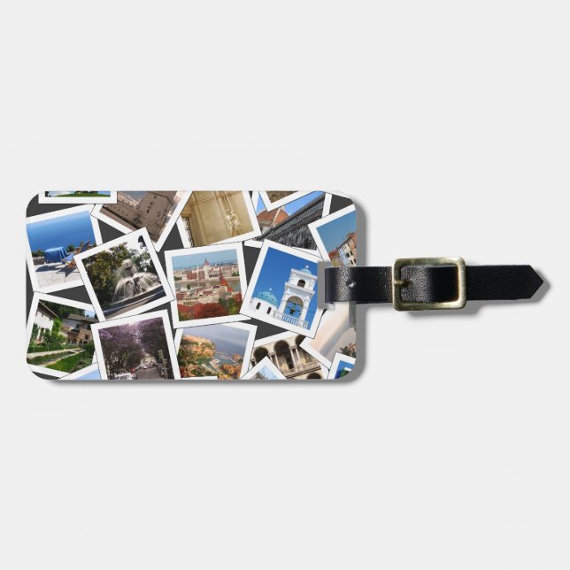 Travel Photos Luggage Tag Bagagebricka (Horisontell Framsida)