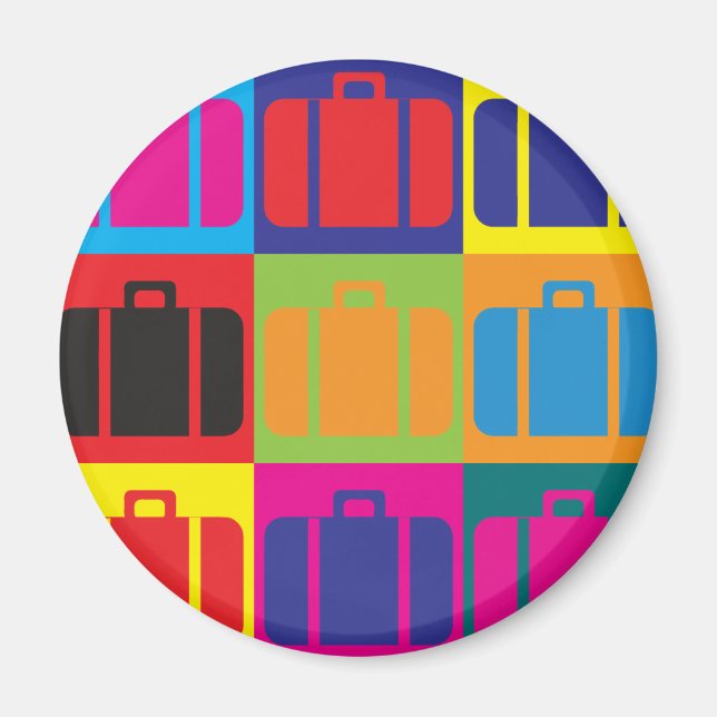 Travel Pop Art Magnet (Framsidan)