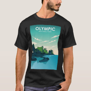 Travel Poster för nationalparkens olympiska nation T Shirt