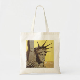 Travel Poster for New York, United Luft Linjer Tygkasse
