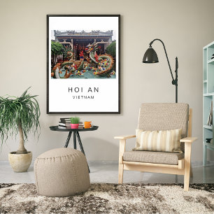 Travel Poster, Hoi An Vietnam, Anpassade Poster