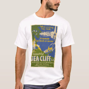 Travel Poster Promoting Sea Cliff, Long Island 2 T Shirt