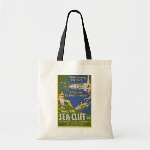 Travel Poster Promoting Sea Cliff, Long Island 2 Tygkasse