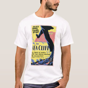 Travel Poster Promoting Sea Cliff, Long Island T Shirt