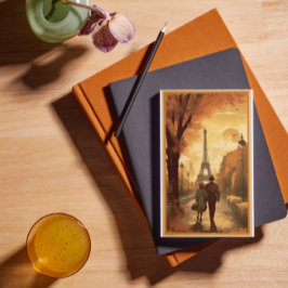 Travel Poster, Romantik i Paris-anpassadet Helg Vykort