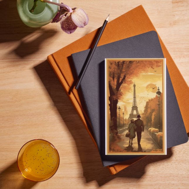 Travel Poster, Romantik i Paris-anpassadet Helg Vykort (Skapare uppladdad)