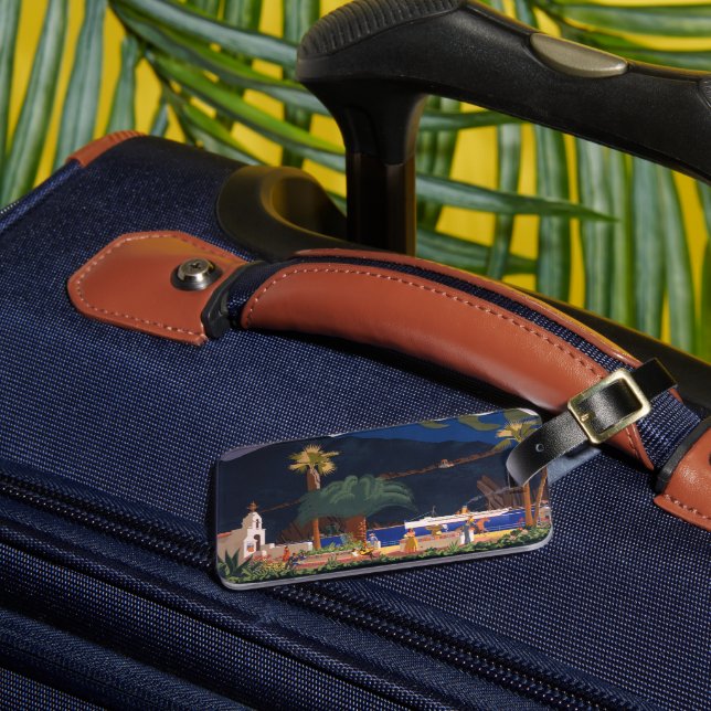 Travel Poster - Santa Catalina Island, Kalifornien Bagagebricka (Framsida Insitu 3)