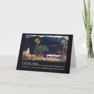 Travel Poster - Santa Catalina Island, Kalifornien Kort