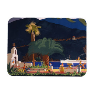 Travel Poster - Santa Catalina Island, Kalifornien Magnet