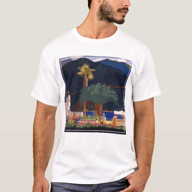 Travel Poster - Santa Catalina Island, Kalifornien T Shirt (Framsida)