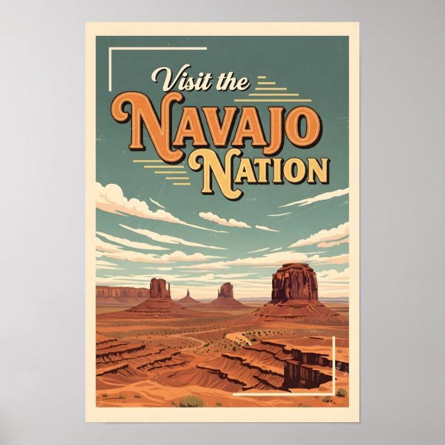 Travel Poster Vintage Navajo Nation  (Framsidan)