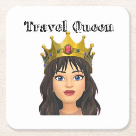 Travel Queen Underlägg Papper Kvadrat